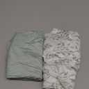 Yoofoss Pack and Play Sheets Fitted, Mini Crib Sheets 2-Pack for Pack N Play Mattress, Stretchy Playard Sheet, Soft and Breathable Green + Leaf