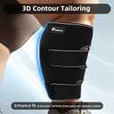 Plus Size Calf Compression Wrap For Severely Swollen Calves With Lymphedema, Big Calf Brace Increases Circulation & Reduces Muscle Swelling for Women and Men (Short, 3XL)