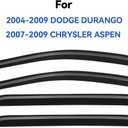 Window Visors Rain Guards for 2004-2009 Dodge Durango