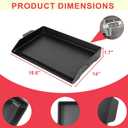 Cast Iron Griddle for Gas Grill, Kitchen Stove Top, Universal Flat Top Griddle Grill Flat Insert for Outdoor Camp Camping and BBQ Accessories, Large Cast Iron Skillet for Range Oven, Gift for Men