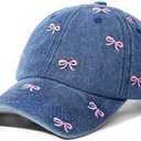 Jeasona XL Cute Hats for Women, Oversized Embroidery Baseball Cap Hat for Big Heads, Cotton Adjustable Womens Hats Trendy, Big Hats for Women