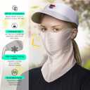 Korean UPF 50+ UV Sun Protection Face Mask Cooling Breathable Neck Cover for Golf, Fishing, Hiking Made in Korea