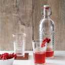 Bormioli Rocco Officina Water Bottle | 37.25 oz, Italian Glass Pitcher | Airtight Seal & Metal Clamp | Easy To Carry Handle, Dishwasher Safe & Eco-Friendly | Safe For Infused & Carbonated Drinks