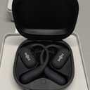 SHOKZ NEW OpenFit 2+ Open-Ear Headphones, Dolby Audio Enabled, Comfortable Earbuds with Soft Ear Hooks, 48H Playtime, IP55 Water-Resistant, USB-C Fast Charging, Wireless Charging, Carrying Bag, Black