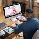 Samsill Vintage Leather Mini 3 Ring Zipper Binder, 1 Inch Round Ring Capacity (Holds 200 Sheets), 5.5 x 8.5 Inch Documents, Notebook Organizer, Planner, Black with Contrast Stitching