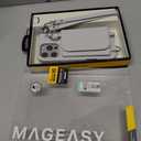 MAGEASY Pouch MagSafe Crossbody Wallet Phone Case for iPhone 16 Pro Max - Removable Wallet with Strap, 16ft Drop Protection, Card Holder & Coin Pocket Magnetic Purse Compatible with MagSafe (Gray)