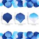 2 x 3000 Pcs Rose Petals, Rose Petals for Wedding, Artificial Flower Petals (Blue)