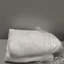 DWR Luxury Feather Down Fiber Comforter King Size, Ultra-Soft Egyptian Cotton-Blend Fabric, High FP Medium Weight for All Season Hotel Style Fluffy Duvet Insert with Ties (106"x90", White)