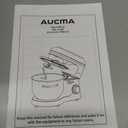 Aucma Stand Mixer,6.5-QT 660W 6-Speed Tilt-Head Food Mixer, Kitchen Electric Mixer with Dough Hook, Wire Whip & Beater (Silver, 6.5QT)