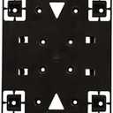 Architectural Mailboxes PLMB06AM Plastic Bracket Mailbox Mounting Board, Black
