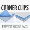 TidyFriend 2 Pk Pee Pad Holder Tray for 30 x 23 Pee Pads with Corner Lock Holes, Raised Edges, Non-Spill, Easy to Clean Silicone Dog Potty Tray Holder, For Indoor Floor Protection (Light Grey)