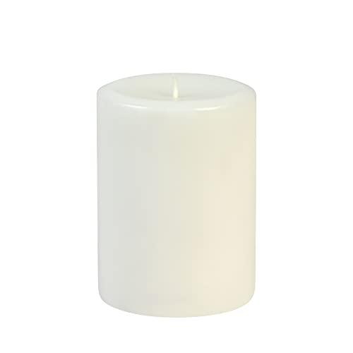 6 Inch White Pillar Candles - Set of 1