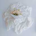 Muslin Newborn Baby Swaddle Blanket 43.5 x 47 inches(110x120cm) Unisex Swaddling Wrap Soft Silky Muslin Swaddle Blankets Neutral Receiving Blanket for Newborn Babies Boys and Girls Large White