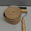 Lanties Upholstery Tool Set-3.5" Burlap Jute Webbing Tape 10 Yards, Webbing Stretcher Wood Handle, 115pcs 1/2" Black Upholstery Tacks-for Chair, Sofa, Carpet & Craft Furniture Repair Kit(Gooseneck)