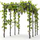 Garden Trellis For Climbing Plants, Metal Pergola Trellis, Outdoor Vine Support Structure