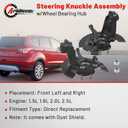 Front Left Right Steering Knuckle Fits for Ford Escape 2013-2019