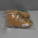 Zizor Women's Cozy Short Bootie Slippers, Winter Warm Hard Bottom House Shoes with Fuzzy Lining (9, Brown)
