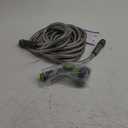 Stainless Steel Garden Hose - 25 FT Metal Water Hose with Solid Swivel Fittings, 8-Mode Spray Nozzle, Heavy Duty, Leak Proof, Puncture Resistant, No Kink for Gardening, Outdoor, Yard, Car