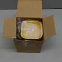 Ksmxos 25 Pack Square Mini Cake Pans with Lids,Mini Loaf Pans with Lids, Aluminum Foil Baking Cups,Disposable Ramekins Cupcake Cups,Dessert Cups for Wedding Birthday Party, 5 Oz (Black&Gold)