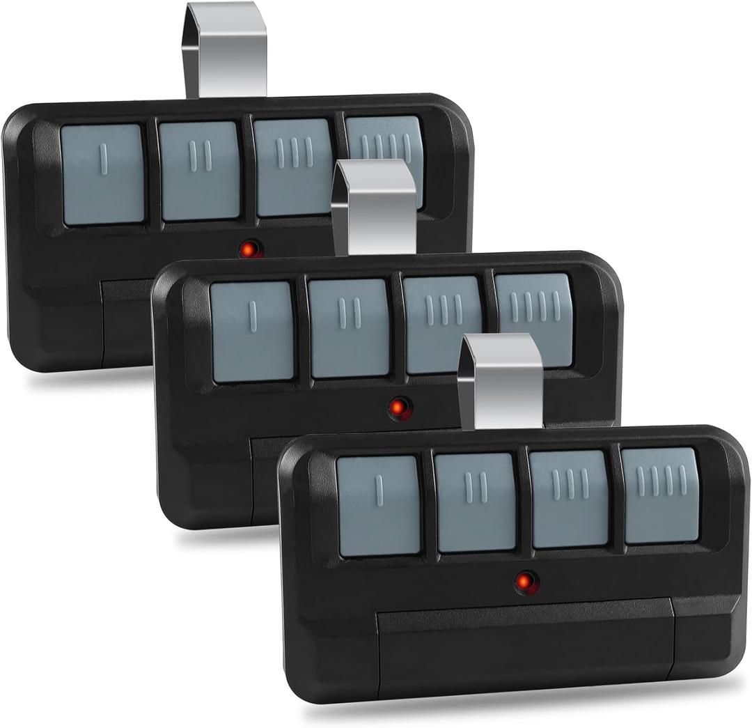 Upgrade (3 Pack) 894LT Garage Door Opener Remote for Liftmaster Chamberlain, Garage Door Remote Replaces 811LM 892LT 61LM Dip Switch Gate Opener Remote, 4 Button, Security+ 2.0 Remote Control