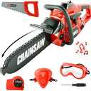 SMILESSKIDDO Kids Chainsaw Toy 3-5 - Pretend Play Kids Chainsaw Tool Set for Outdoor Gardening Play, Tool Set for Boys & Girls Ages 3 4 5 6 7 8 Years Old