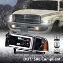 G-PLUS LED Headlights Fit Ram 1500 1994 1995 1996 1997 1998 1999 2000 2001