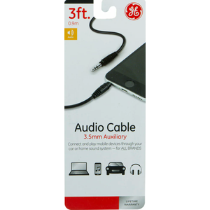 3ft. Audio Cable 3.5mm Auxiliary