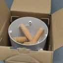 Tree Nest Christmas Tree Stand Base Xmas Modern Tree Metal Holder Stand for Real Tree Fits up to 8.5ft FamilyWhite