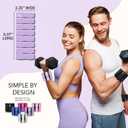 Wrist Ankle Weights for Women Men Kids, Leg Arm Wrist Weights Bangles 1lb*2 1.5lb*2 2lb*2Wearable Weights Pilates Weighted Bracelet for Strength Training Walking Swimming Exercises Yoga Physical Therapy (4lbs Pair (2lb each weight), Purple)