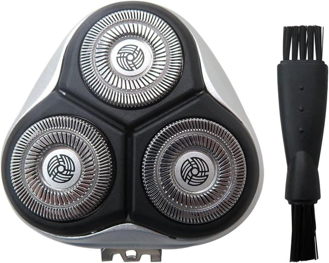 SW-S7105 Replacement Shaver Head with 3-Blades Compatible for All Sweet-LF Waterproof Electric Razors SW-S7105 SWSBK7105 Wet & Dry Shavers with Clean Brush