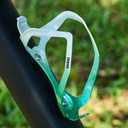 Bike Water Bottle Holder Bicycle Cage for Mountain Road MTB Gravel Adult Bikes Cycling Universal Carrier Rack 2 Pack Aluminum Alloy Ultralight Kettle Drink Accessories Greenish Cyan