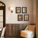 Abtgt Ornate Vintage Style 5x7 Picture Frame, Made of Tempered Real Glass for Tabletop or Wall Mount, 5x7 Photo Frame for Home Decor, Black