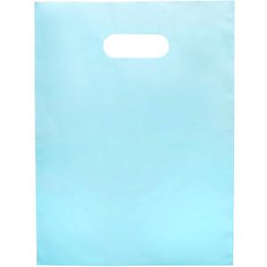 Merchandise Bags Pastel Teal Color 9"x12" Size 100 Count 1.5Mil Thick With Handles