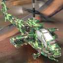 SNMUMU New Apache RC Helicopter - 2.4GHz Remote Control Helicopter with Altitude Hold, LED Lights, 2 Speed Modes, One Key Takeoff/Landing, Best Gifts for Kids 6 Years + & Adults (Camouflage)