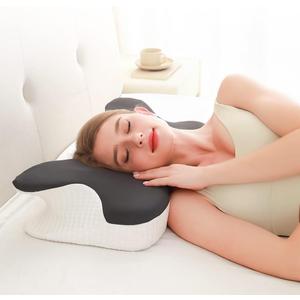 Cervical Neck Pillow for Neck Pain Relief,Side Sleeper Pillow for Sleeping,Memory Foam Neck Support Ergonomic Pillow for Back Stomach Sleepers