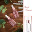 Didaey 100 Pcs Mini Glass Oil Dropper Bottle Bulk, Clear Essential Small Empty Bottles Sample Containers Perfume Liquid Vials with Cap for Traveling (15 ml,Rose Gold)