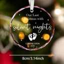 Pregnancy Announcement Gifts, Wedding Ornaments, Expecting Baby Ornament 2026, Baby Coming Soon Ornament 2026 for Christmas, for Family, Husband, Grandparents, Family, Aunt
