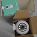 Light Bulb Security Camera 2 Packs, 5G&2.4GHz 2K Security Cameras Wireless Outdoor 360 PTZ Cameras for Home Security with Color Night Vision, 2 Way Talk, AI Human Detection, Screw in Light Socket (White)