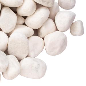 18.2 Pounds Decorative Pebbles, White Stones, White River Rock, Natural Aquarium Gravel, Garden Decor Rocks