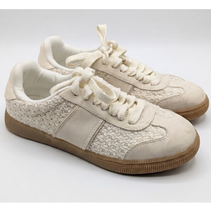 SM New York Color White Fashion Women's Sneaker, 7.5
