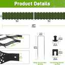 Gravel Grid 4 x 40 FT, 2" Depth HDPE Geo Grid 1885 lbs Per Sq Ft Load with U-Shaped Stakes & Connectors for Driveway, Patio, Shed Base, Parking Lot, Grass Stabilization, Black