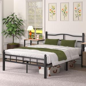 14 Inch Queen Bed Frame with Headboard and Footboard