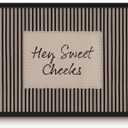 Hey Sweet Cheeks Wall Art Framed Funny Bathroom Decor 16x24 Inch