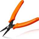 5-Inch Long Nose Pliers Specialty Pointed Nose Tweezer Nose Pliers 1mm Diameter Tip Mini Needle Nose Chain Nose Pliers Flat Smooth Jaw Precision Pliers Jewellery Making Tool