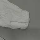 Womens White Ruffle Trim Muslin Blouse Long Raglan Balloon Sleeves Casual Button Tops, Size M