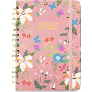 Mr. Pen- 2025 Planner, 6.4"x8.5", 2025 Weekly & Monthly Planner (Blossom Pink)