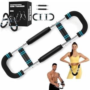 Twister Arm Trainer, 40-100lb Adjustable Chest Workout Equipment Power Twist Arm Trainer, Forearm Strengthener, Portable Spring Resistance for Home Fitness