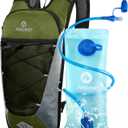 Nepest Hydration Backpack with 2L Water Bladder for Cycling, Water Backpack for Hiking Running, Lightweight Hydration Pack , Grey