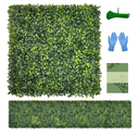Greenery Faux Grass Wall Backdrop: 72"x144" (72 SQFT) UV-Anti Artificial Green Boxwood Panel for Patio Balcony Privacy & Ivy Fence Covering Privacy, Garden, Backyard Wall Backdrop Decor