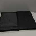 Deep Under Bed Storage Container, 10" Tall Height Underbed Box Bin with Lids 31" Long Large Basket for Under Bed, Bedroom, Dorms, Clothes, Bed sheets, Blankets, 2 Pack, Black